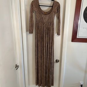 Stunning Rachel Pally Isa Dress in black and nude tribal print